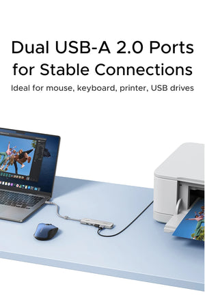 UGREEN 5in1 USB-C Multiport Adapter and USB Hub