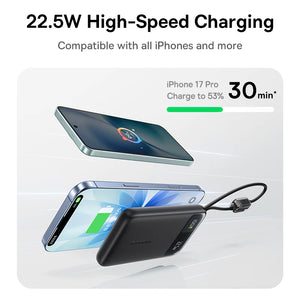 BASEUS EnerFill FC11 Digital Display Power Bank with Built-In Cable