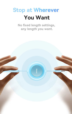 BASEUS Bright Mirror Series Retractable 3in1 Fast Charging Data Cable