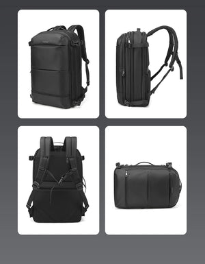 TIGERNU B9831 Expandable Vacuum Compression Waterproof Travel Backpack with Pump