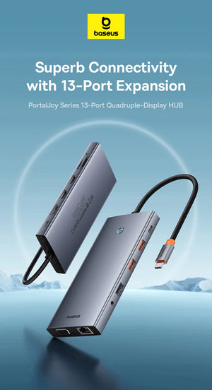 BASEUS PortalJoy Series 13in1 USB-C Multiport Adapter and USB Hub