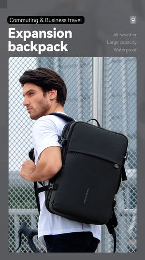 MARK RYDEN Pathrato MR8057Y Expandable Waterproof Travel Backpack with USB Charging Port