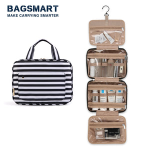 BAGSMART Lightweight Waterproof Cosmetic and Toiletries Bag