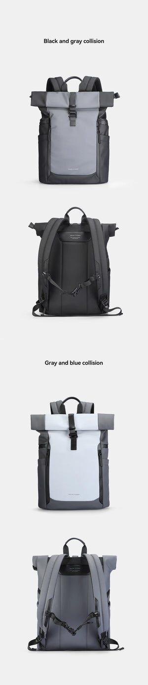 MARK RYDEN MR3807 Expandable Roll Top Waterproof Travel Backpack
