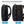 Expandable black travel backpack shown expanded on the right and compact on the left