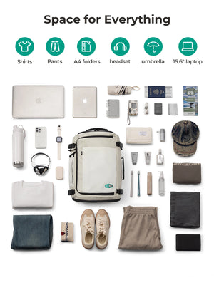 BAGSMART Expandable Large Capacity Waterproof Travel Backpack