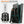 Black roll-top backpack with side quick-access opening and padded shoulder straps.