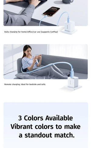 BASEUS Foamed Silicone Pro 100W Type-C to Type-C Magnetic Coiled Charging Cable