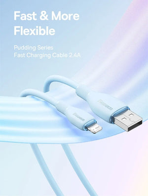 BASEUS Pudding Series 2.4A USB-A to Lightning Fast Charging Cable