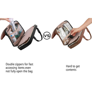 BAGSMART Lightweight Waterproof Cosmetic and Toiletries Bag
