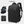 Black waterproof travel backpack with front zip pocket and water-repellent finish