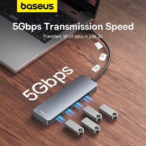 BASEUS UltraJoy Series 4in1 USB-A Multiport Adapter and USB Hub