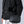 Black tech storage bag with front zip pocket and side access