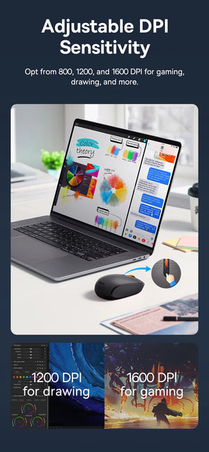 BASEUS F01B Ergonomic Bluetooth Wireless Mouse