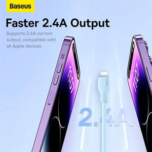 BASEUS Pudding Series 2.4A USB-A to Lightning Fast Charging Cable