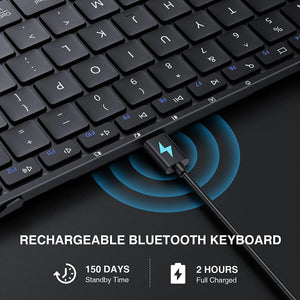 PROTOARC XK01 Mini Foldable Rechargeable Wireless Keyboard