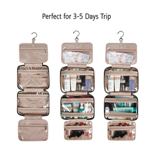 BAGSMART Lightweight Waterproof Cosmetic and Toiletries Bag