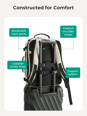 BAGSMART Expandable Large Capacity Waterproof Travel Backpack
