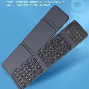 JOMAA Lightweight Foldable Rechargeable Bluetooth Wireless Keyboard