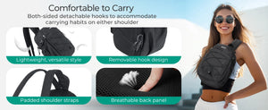 BAGSMART 3in1 Lightweight Cross Body and Compact Backpack