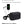 Lightweight black waterproof crossbody bag with adjustable shoulder strap and front zip pocket