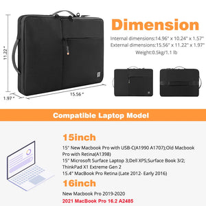 WIWU Double Layer Waterproof Tablet and Laptop Sleeve for MacBook
