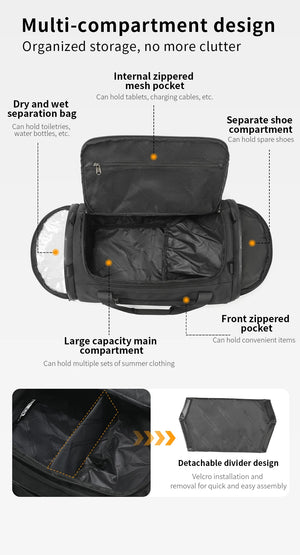 TIGERNU N1051 Large Capacity Waterproof Duffle and Sports Bag
