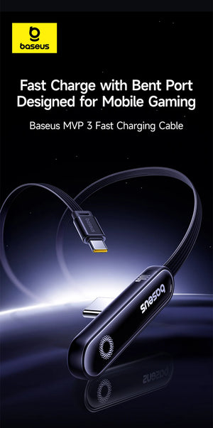 BASEUS MVP3 100W USB-C to UBS-C Elbowed Fast Charging Cable