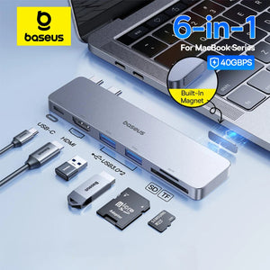 BASEUS UltraJoy Series 6in1 USB Hub for MacBook Series