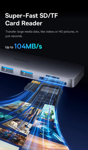 BASEUS UltraJoy Series 6in1 USB Hub for MacBook Series
