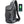 Grey crossbody sling bag with side pocket, USB charging cable, and adjustable strap