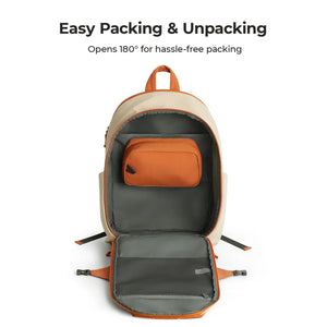 BAGSMART Large Capacity Waterproof Travel Backpack with Toiletry Bag