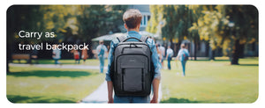 BAGSMART Large Capacity Waterproof Wheeled Travel Backpack
