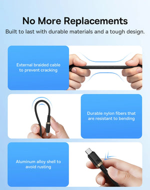 BASEUS Dura Series 240W USB-C to UBS-C Fast Charging Cable