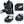 Black backpack interior with main pocket storage and zip front pocket plus side pocket