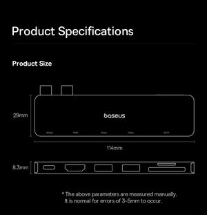 BASEUS UltraJoy Series 6in1 USB Hub for MacBook Series