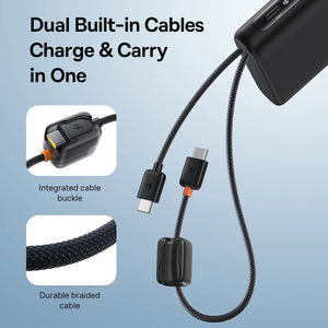 BASEUS EnerFill FC41 Digital Display Power Bank with Dual Cable