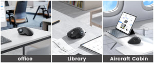 PROTOARC EM01 Ergonomic Rechargeable Bluetooth Wireless Trackball Mouse