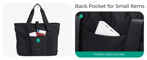 BAGSMART Multifunctional Waterproof Foldable Laptop and Tote Bag