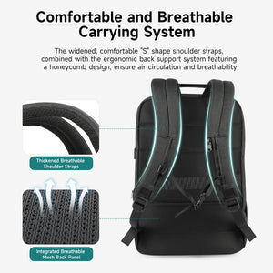TIGERNU B3905 Large Capacity Waterproof Travel Backpack with USB Charging Port