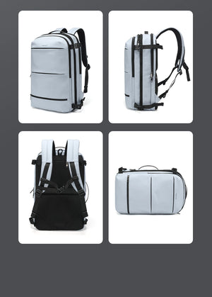 TIGERNU B9831 Expandable Vacuum Compression Waterproof Travel Backpack with Pump