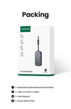 UGREEN CM403 2in1 Aux Wireless Bluetooth Adapter