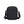Black compact messenger bag back panel with adjustable crossbody strap