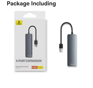 BASEUS UltraJoy Series 4in1 USB-A Multiport Adapter and USB Hub