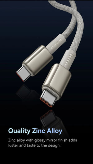 BASEUS Tungsten Gold 100W USB-C to USB-C Fast Charging Cable