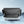 Black fashion shoulder bag with multiple compartments and keychain hook