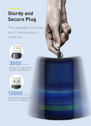 BASEUS Crystal Shine Series 2.4A USB-A to Lightning Fast Charging Cable