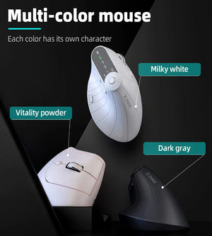 JOMAA Multi-Device Rechargeable Vertical Bluetooth Wireless Mouse