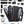 Black travel backpack flat-lay with multiple accessories and organizer compartments shown