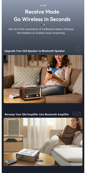 ESSAGER BT10 2in1 Aux Wireless Bluetooth Adapter